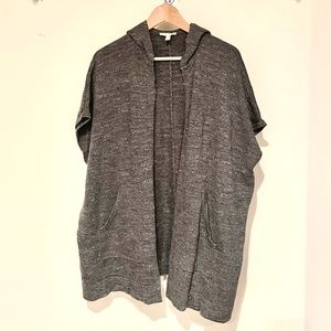 Cozy Eileen Fisher Hooded Cardigan—Organic Cotton (Size S/M)